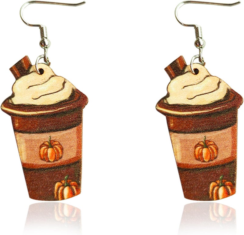 SKYFUN Fall Earrings Crystal Maple Leaf Earring for Women Orange Autumn Maple Leaves Thanksgiving Earrings Drop Dangle Statement Prom Party Jewelry Accessories - Image 1